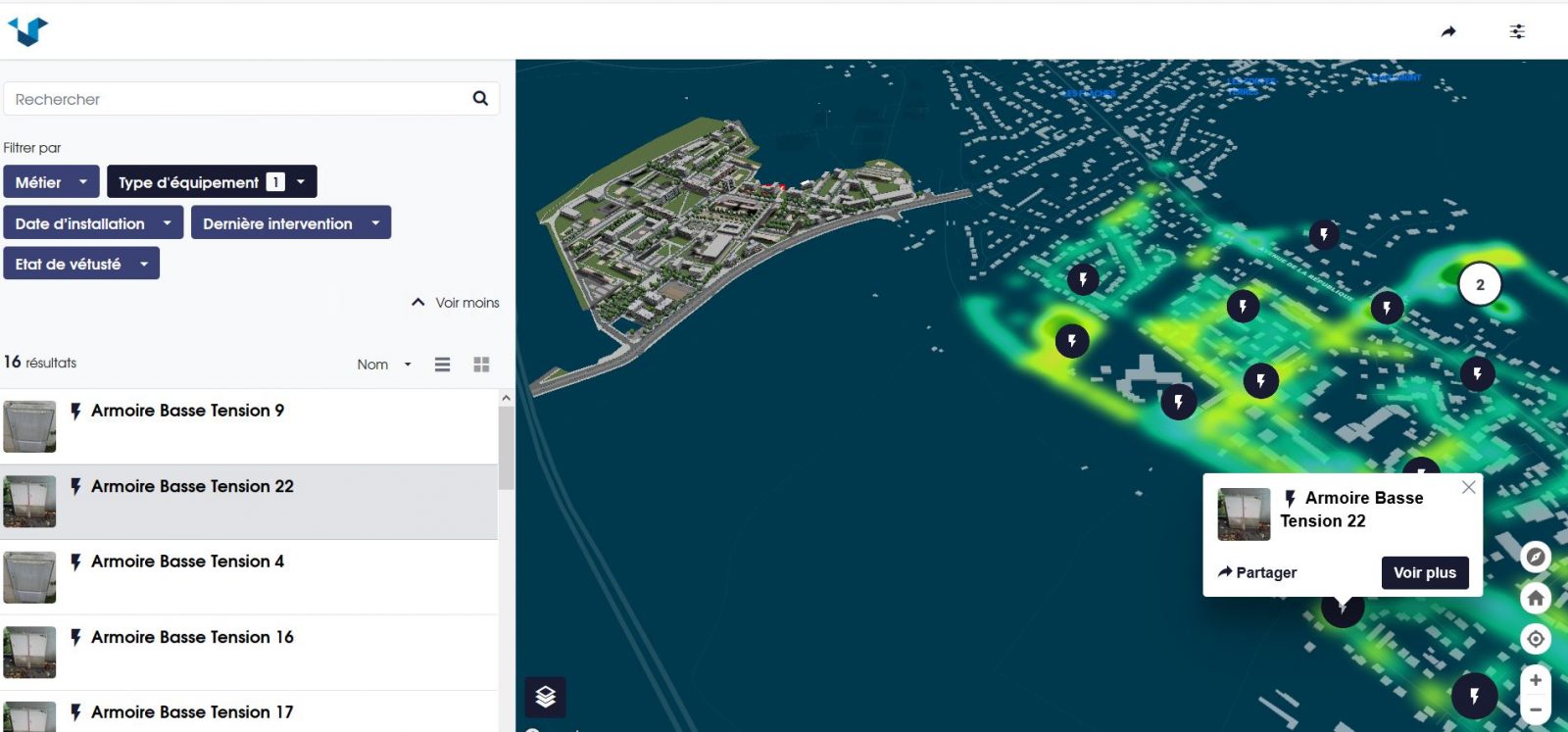 Vectuel dans le monde de la Smart City