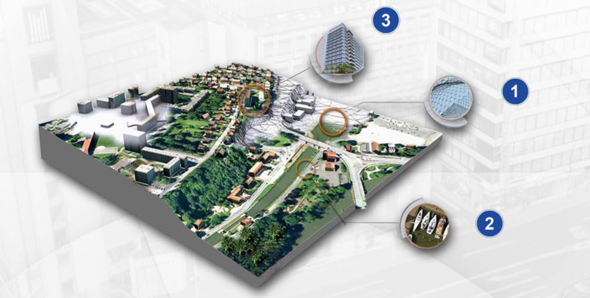 Modélisation de villes en 3D