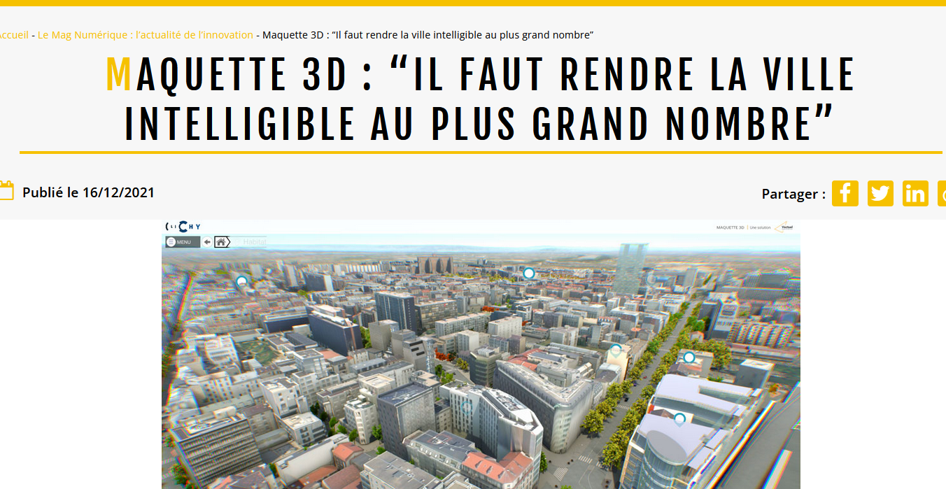 “Il faut rendre la ville intelligible au plus grand nombre"